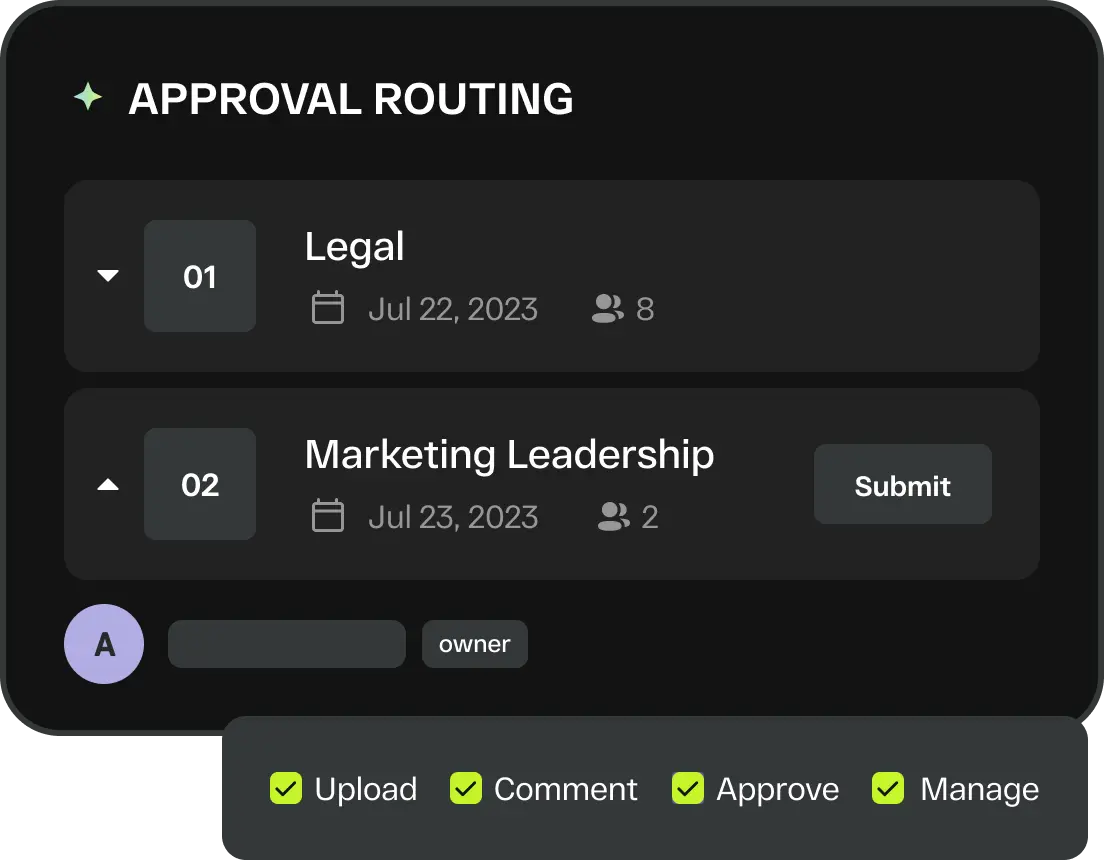 Streamwork approval routing