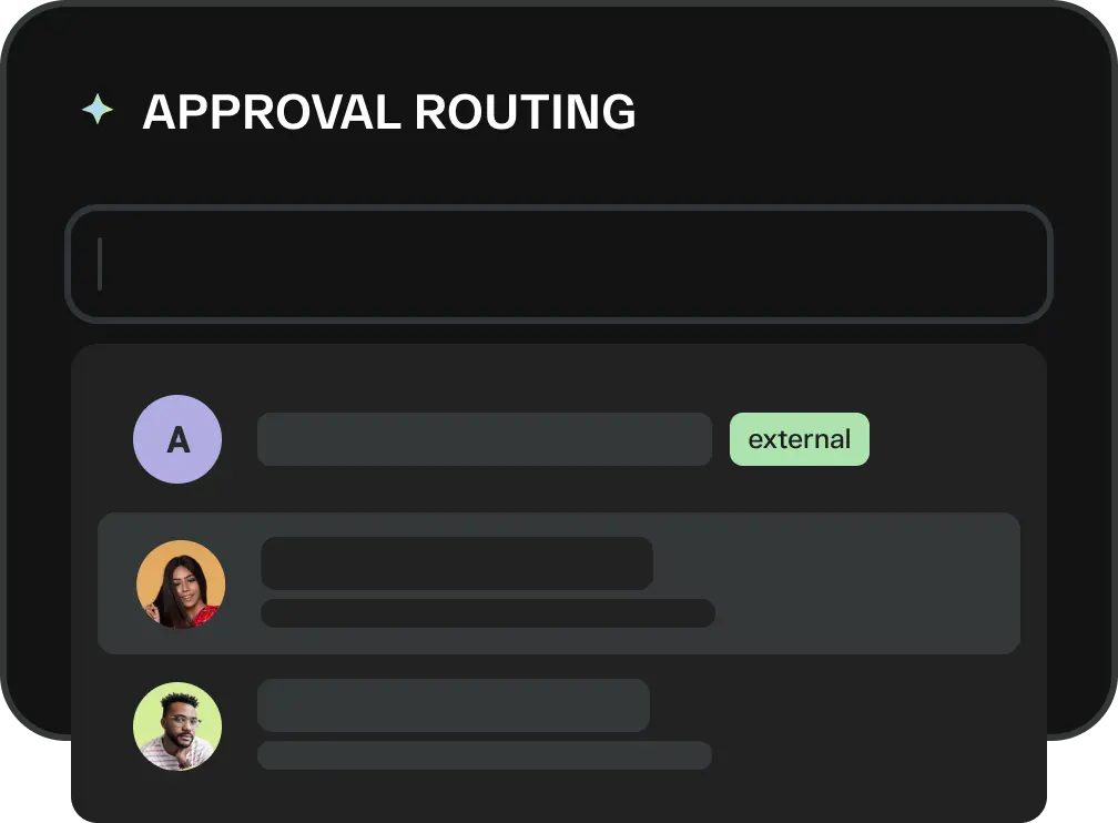 Streamwork approval routing