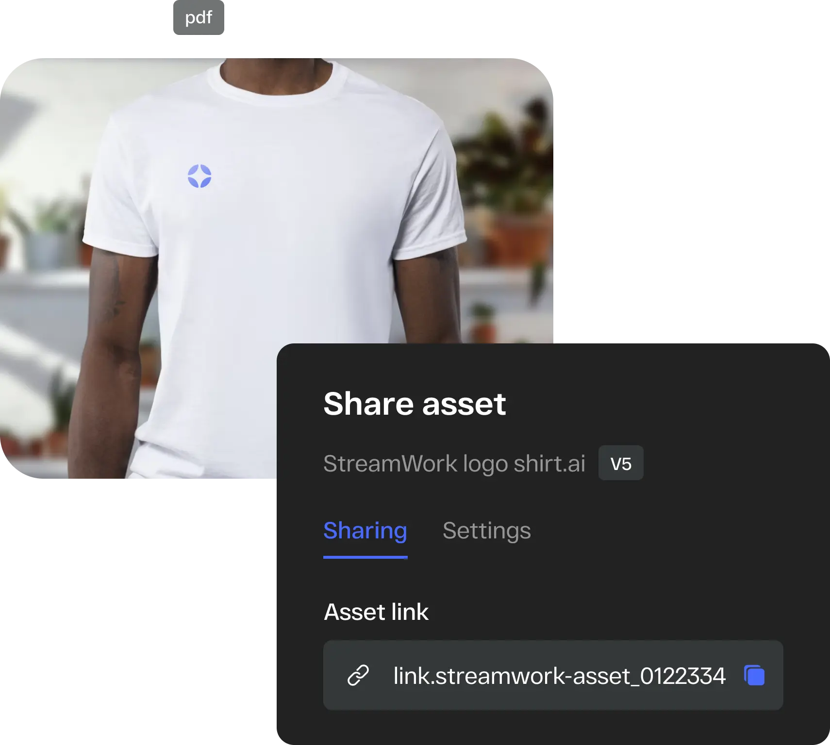 Streamwork share asset